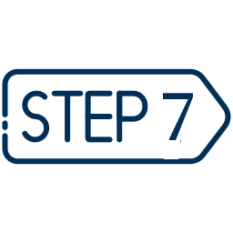 Graphic that says Step 7